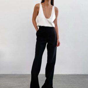 Comfortable and versatile collared vest for young niche casual simple inner wear for fashionable women