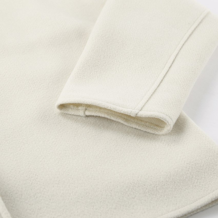 Woolen coat, woolen top, loose splicing design, warm women's short clothing - Image 5